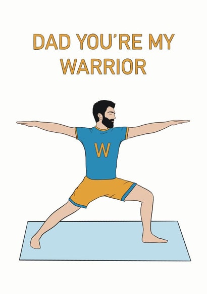 Dad you're my warrior for father's day created by Noura Mokhtar