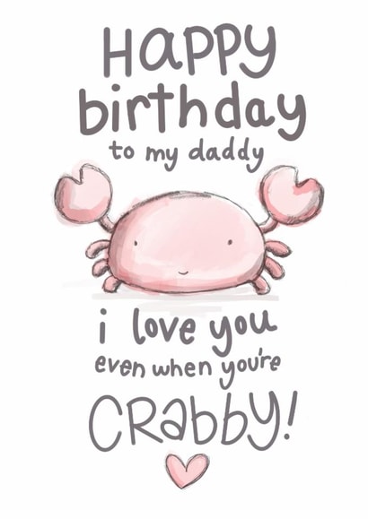 Crabby Daddy created by @doublepea_designs