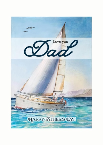 Love you Dad Happy Father's Day created by Biancodizinco Art