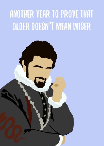 Blackadder birthday card created by Artzen Island