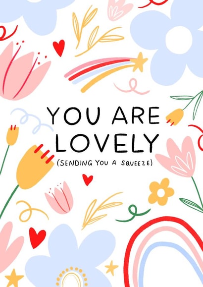 You Are Lovely Card! created by Leah Alefounder Illustrations
