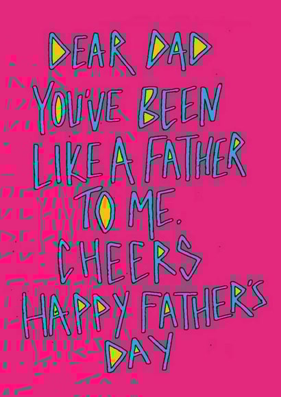 Like A Father Figure Father's Day Card created by Gibbo The Doodler