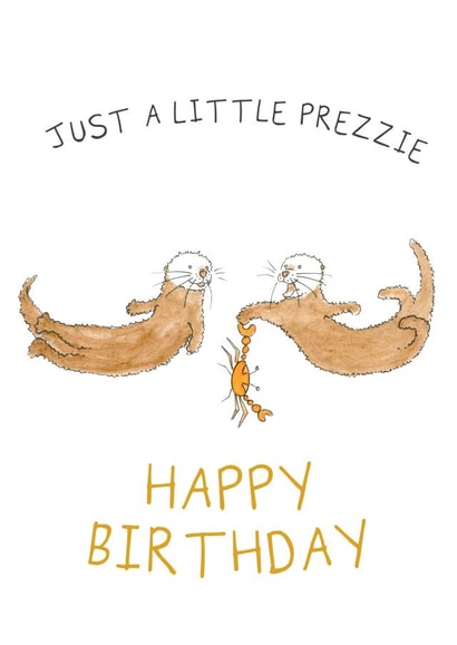 Happy Birthday Otter Card created by Otterly Madness