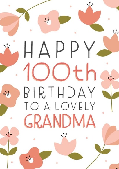 Happy 100th Birthday Grandma created by Juniper and Rose Studio