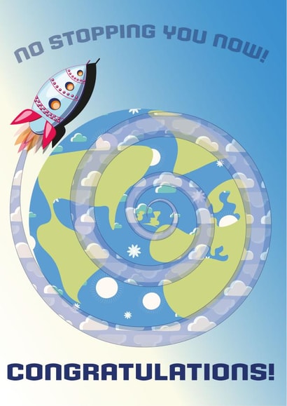 Fun and quirky Congratulations card created by Susan Marie Williams