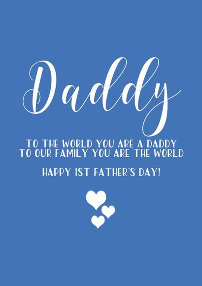 First Father's Day Card created by Creationery
