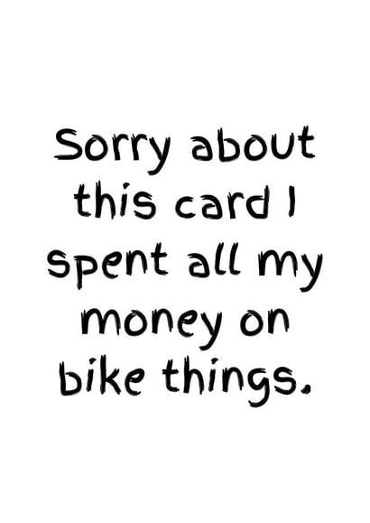 Cheapo generic cycling card! created by Mad Funny