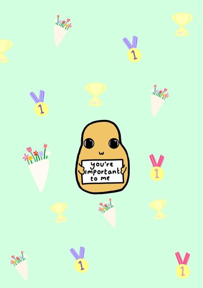 You're Important To Me cute card created by Cards Inc.lusive