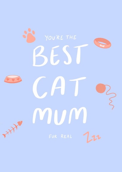 Best Cat Mum card created by Cards Inc.lusive
