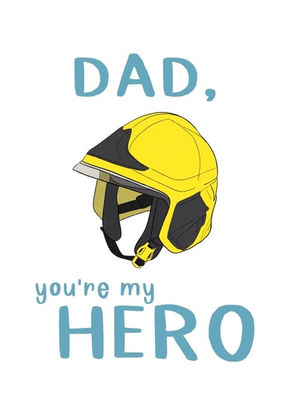 Dad, you’re my hero card created by Daisie