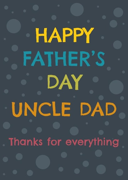 Uncle Dad Father's Day Card created by size3art