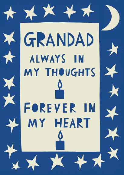 Grandad. Always In My Thoughts. Forever In My Heart. created by @AimeeStevens.Design