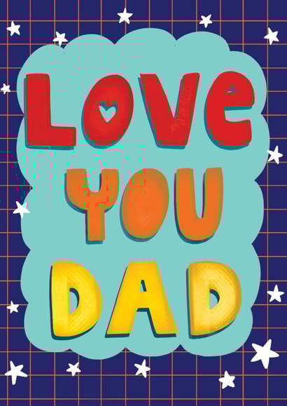 Love You Dad Fathers Day Card created by Fox Card Co