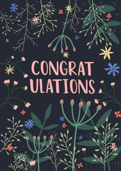 Pretty Floral Congratulations Card created by Sassy Sarah