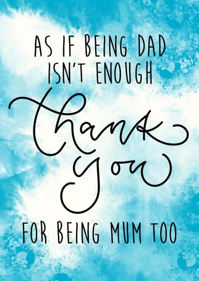 Single dad Father’s Day card created by The Amyverse
