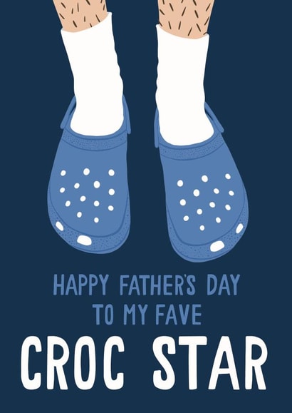 'Croc Star' Crocs Father's Day Card created by Jessica Harvey