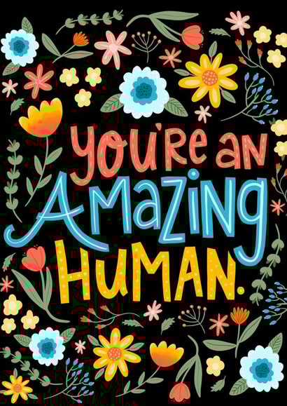 You're an Amazing Human - Thank You card created by Fox Card Co