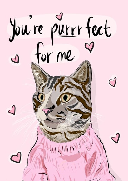 Funny Cat Lover Card created by Purrygood