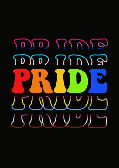 Pride month card created by Kittiwake Creations