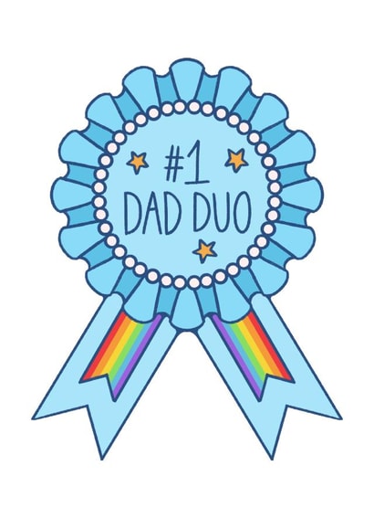 HEARTFELT FATHER’S DAY CARD FOR TWO DADS created by MOUSE CARDS