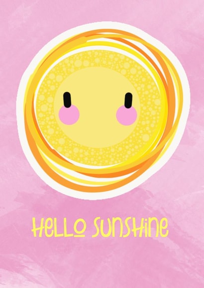 Hello Sunshine card created by Blossom’s