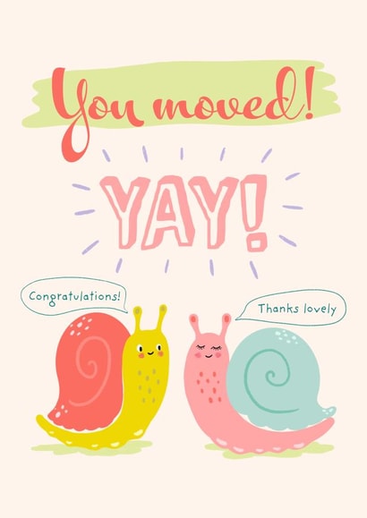 Yay you moved! cute new home card created by Dani Verbeeten