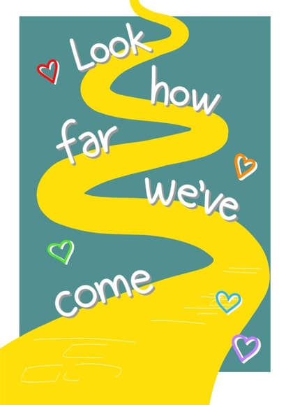 Couple's Celebratory Happy Anniversary Card created by @MarcoLooks