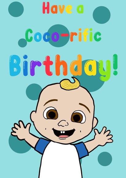 Cocomelon Birthday card created by LJ Designs