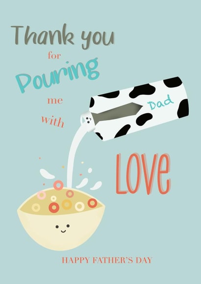 Love pour fathers day card created by Rea Velasquez