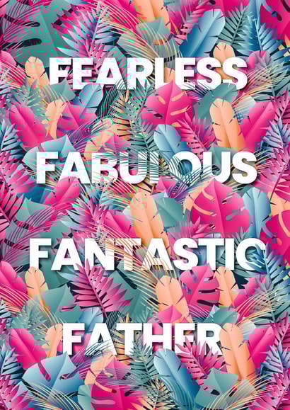 Fabulous Father - Feather card created by Angry Squirrel