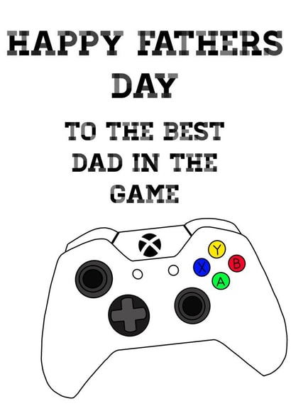 Fathers Day Xbox Card created by Caitlins Creations