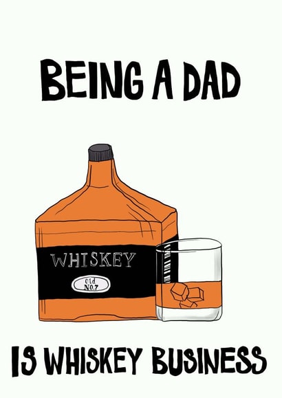 Whiskey Business Fathers Day Card created by Carmel Goldstein