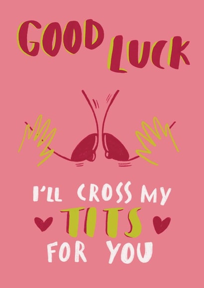 Good Luck Tits Card created by Jess Hislop