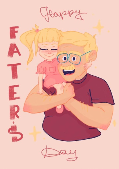 Happy Father’s Day from your little daughter card created by Irina Tor