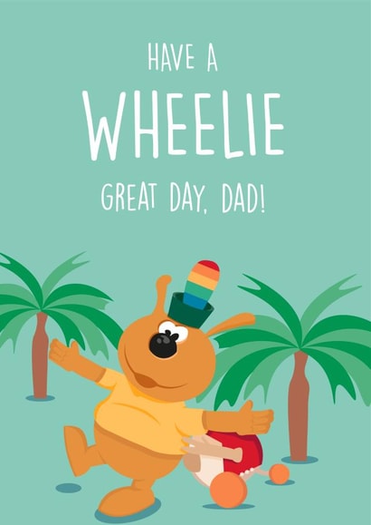 Chorlton and the Wheelies Father's Day Card created by Natasha Borg