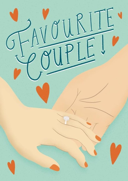 Favourite Couple Engagement Card created by Design by Gracie