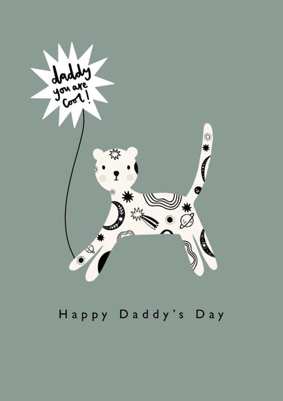 Daddy drawing fathers day card created by Printed Picnic