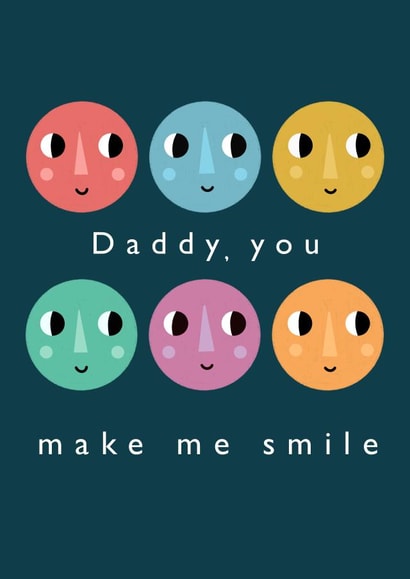 Smile father's day card created by Printed Picnic