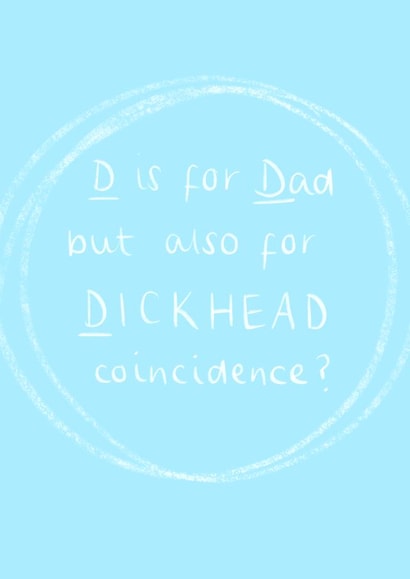 D is for...fathers day card created by Maisie-Jane Andrews