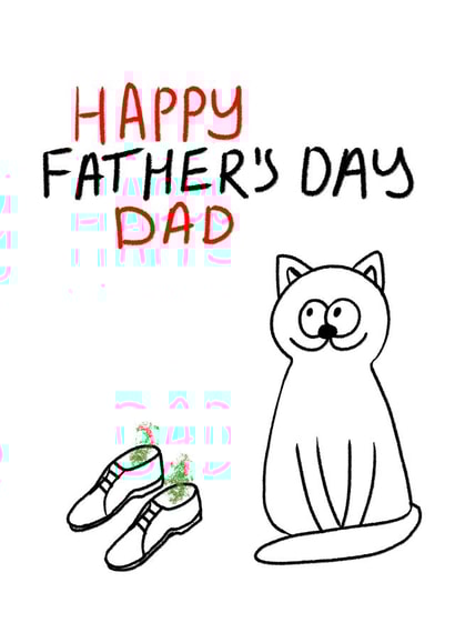 Father's day gift from the cat created by Dogs and cats 