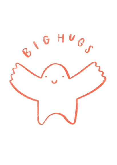 Big hugs, support card created by Bee Davies