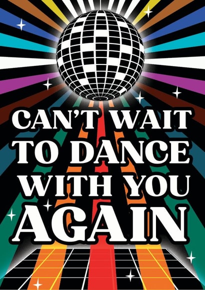 Can't Wait to Dance Card created by Dan Bang Studio