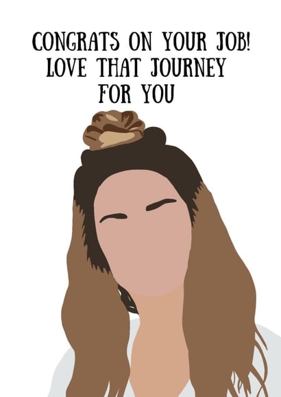 Schitt's Creek Alexis Rose Congrats On Your New Job Card created by Dumb Blonde Studios