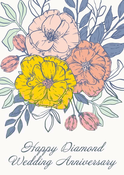 Diamond Wedding Anniversary created by Sazerelli Designs