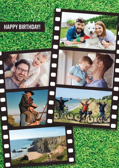 6 photo birthday card created by Evie Garnett Designs