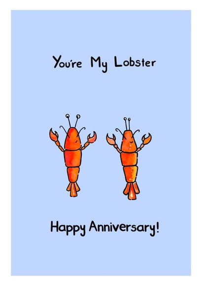 You're My Lobster Friends Anniversary Card created by Meg Lillicrap Studio