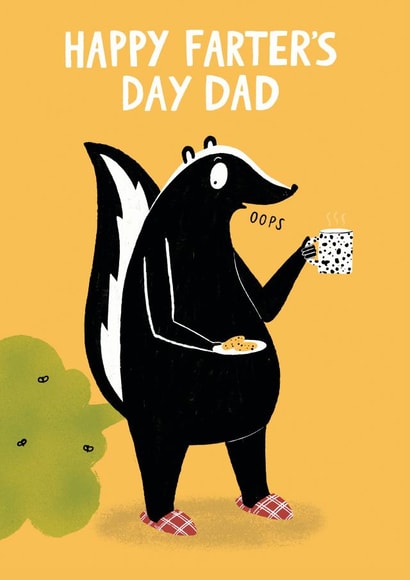 Farty Father's Day Skunk Card created by Abigail Burch