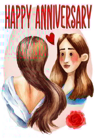 LGBT+ Anniversary Love Card created by CardandFast