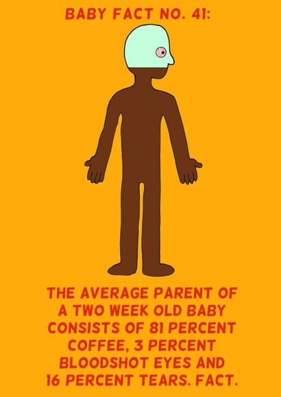 NEW BABY: COFFEE, TEARS & BLOODSHOT EYES created by Baby Facts