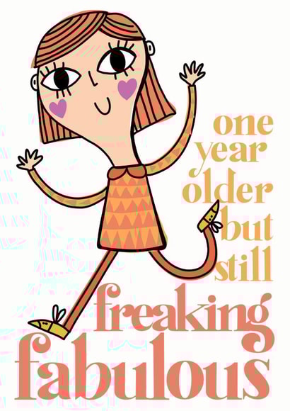 Freaking fabulous birthday card created by Elnup